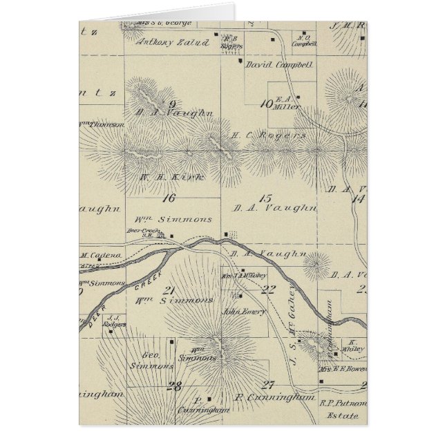 T22S R28E Tulare County Section Map (Devant)