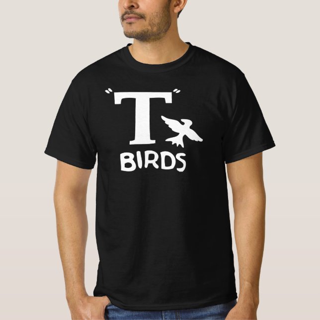 T Birds design sur un t-shirt (Devant)
