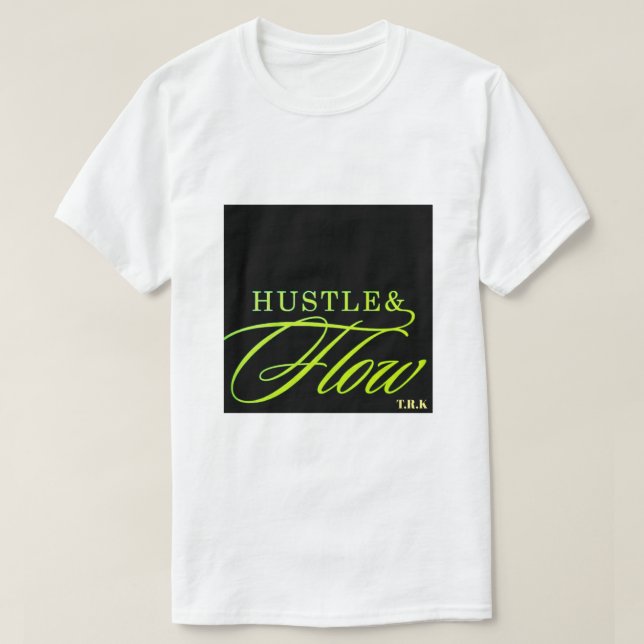 T.R.K HUSTLE & FLOW NEON FUSION T-SHIRT SCRIPT (Design devant)