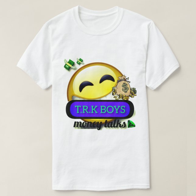 T.R.K MONEY TALKS TSHIRT VISAGE Souriant (Design devant)