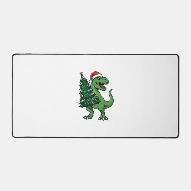 T-Rex de Noël portant un sapin de Noël (Recto)
