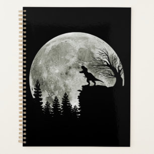 T Rex debout au Lune de Montagne Halloween