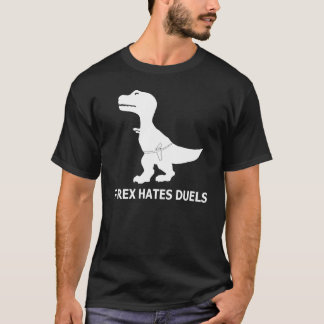 T-Rex déteste le T-shirt d'obscurité de duels