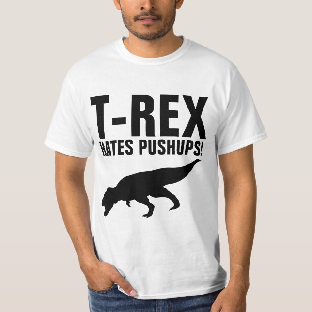 T-REX DÉTESTE LES TRACTIONS ! T-shirt drôle (Devant)