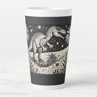 T-Rex Dinasaur Tasse en latte pour historiens