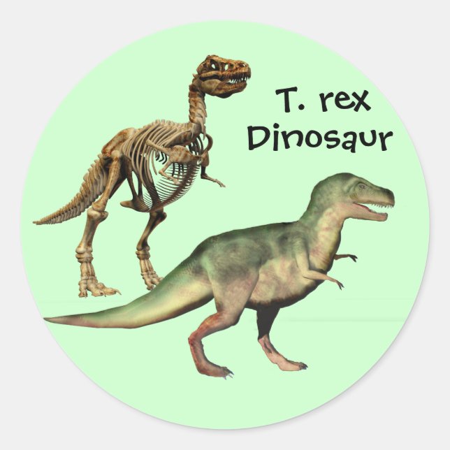 T. rex Dinosaur autocollants (Devant)