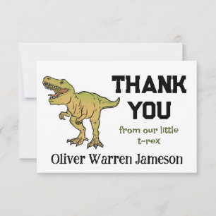 T-REX Dinosaur Boy's Any Age Birthday Merci