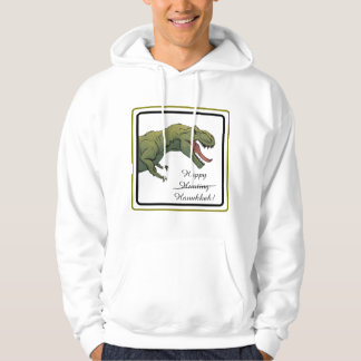 T-Rex Dinosaur Hanoukka sweat - shirt à capuche Un