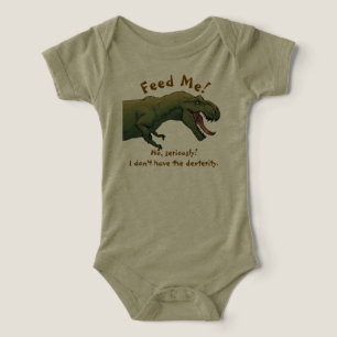 T-Rex Dinosaur Me nourrir Baby Outfit One Piece