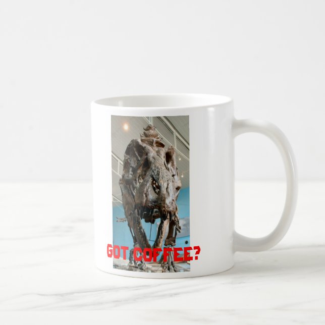 T-Rex, obtenu le café ? - tasse (Droite)