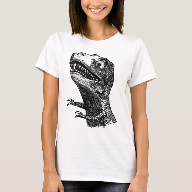 T-Rex Rage Mème - T-Shirt pour dames (Devant)