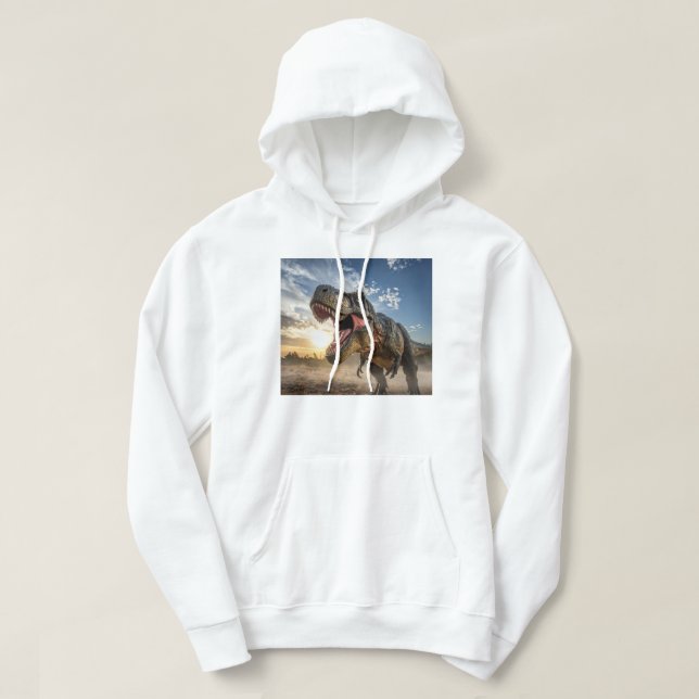 T-Rex Sweat à capuche | Design préhistorique féroc (Design devant)