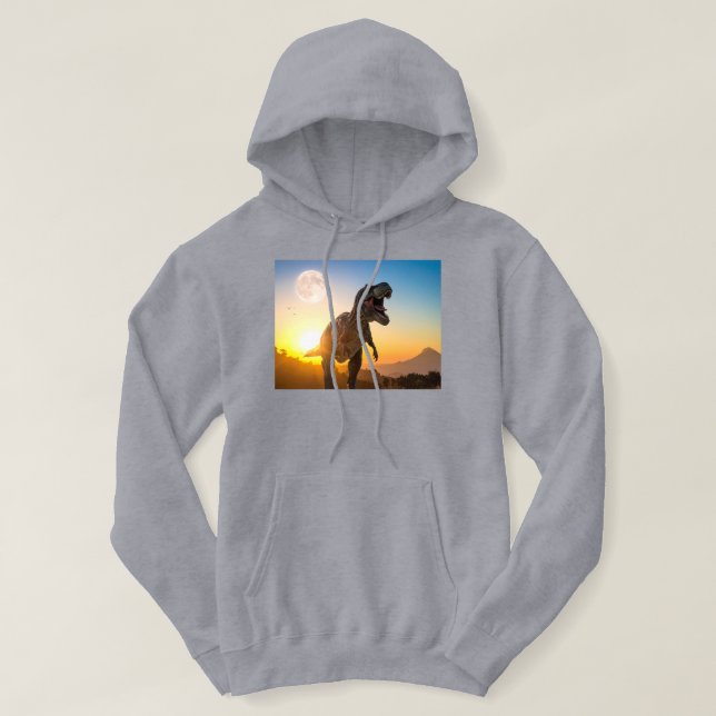 T-Rex Sweat à capuche – Dinosaure Rugissant (Design devant)