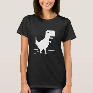 T-Rex T-Shirt Geek Dinosaur Pixel Art Web Develope