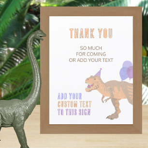 T-Rex Tan Dinosaur Anniversaire Signal entièrement