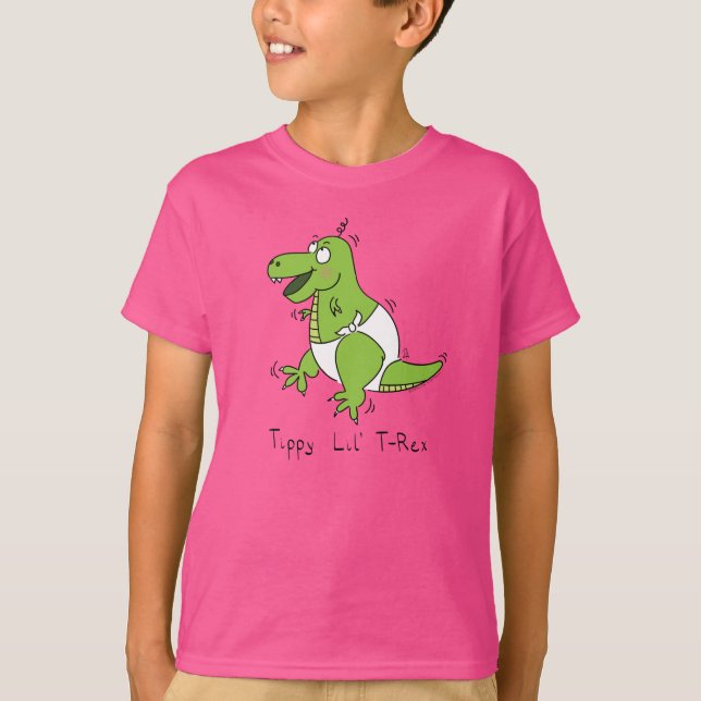 T-Rex Tippy Baby Dinosaur T-shirt du garçon (Devant)