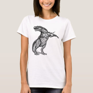T Rex Tyrannosaurus Rex Jouer T-Shirt Violon