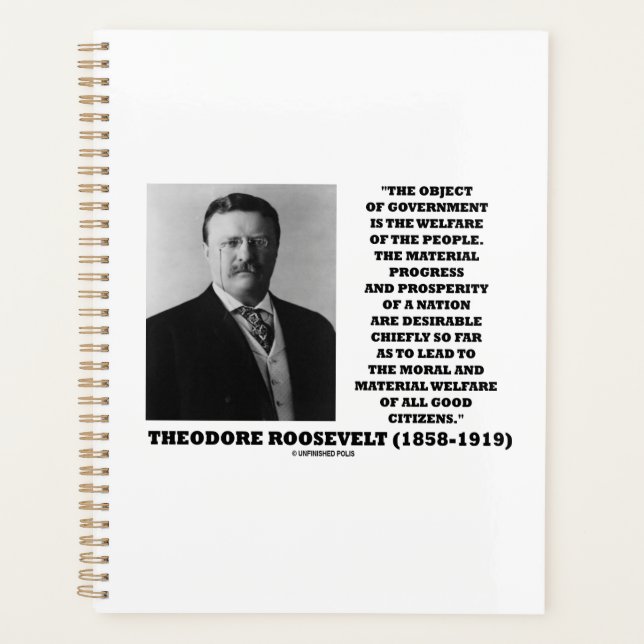 T. Roosevelt, Objet Bien-Être Du Peuple (Devant)