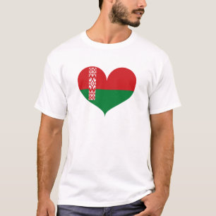 T-shirt Б е л а р у с ь - Drapeau Biélorussie