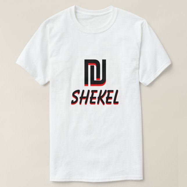 T-shirt שֶׁ nouveau קֶ ל דָ blanc שׁ israélien (Design devant)