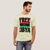 T-shirt ليبياالحرة libre de la Libye - Libye (Devant entier)