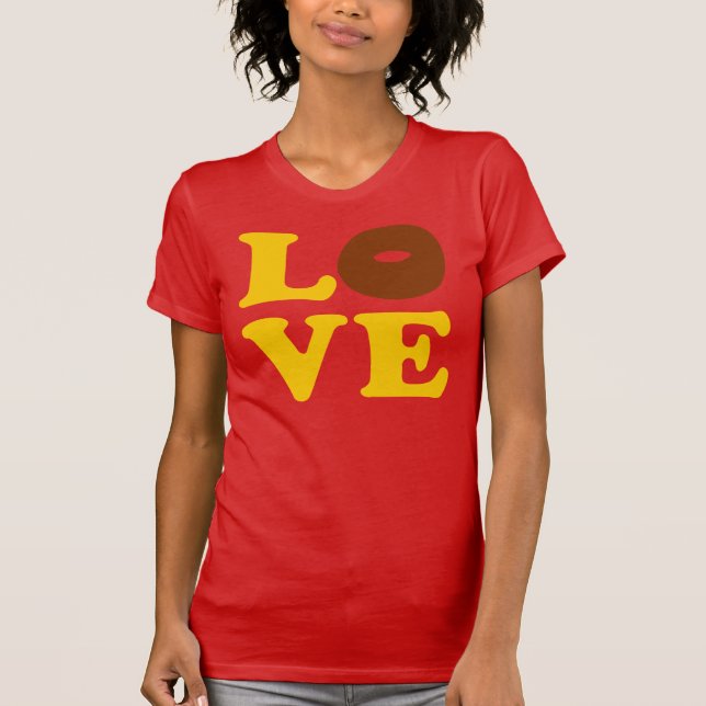 T-shirt ღ ♥ apparente Love Donut Bella Canvas Jersey T♥ ღ (Devant)