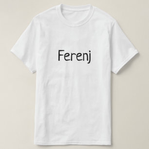T-shirt ፈ ረ ን Ferenj Étranger Amharic Amusant Ethiopien
