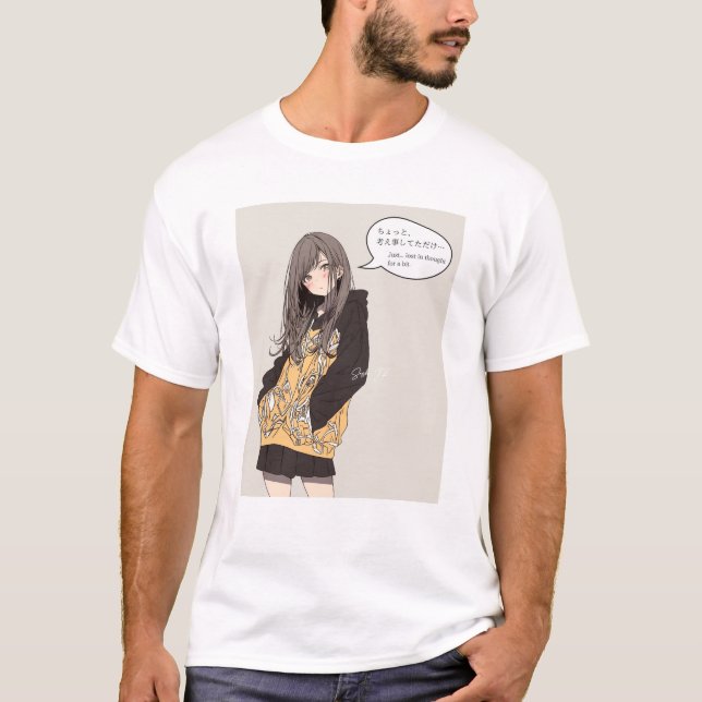 T-shirt ちょっと考え事してただけTシャツ｜寿司娘 generativeai (Devant)