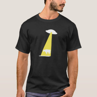 T-shirt に誘拐 d'UFO de 牛が