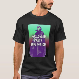 T-SHIRT サイケデリックな色合いのドラキュラ伯爵デザイン