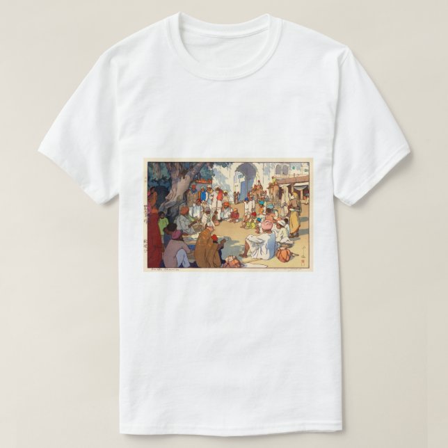 T-shirt ヘ ビ い, Charmeurs de serpents, Hiroshi Yoshida (Design devant)