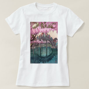 T-shirt 亀 天 神, Pont Kameido, Hiroshi Yoshida, Coupe de boi
