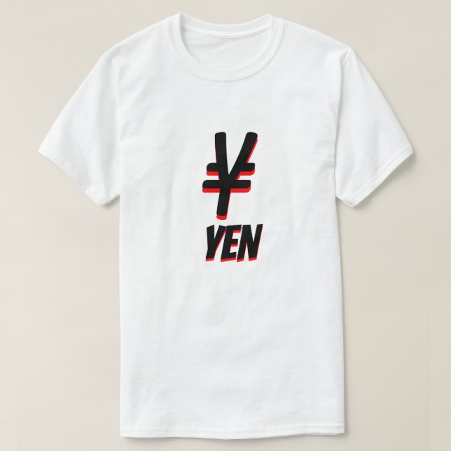 T-shirt ¥ 円 yen japonais blanc (Design devant)