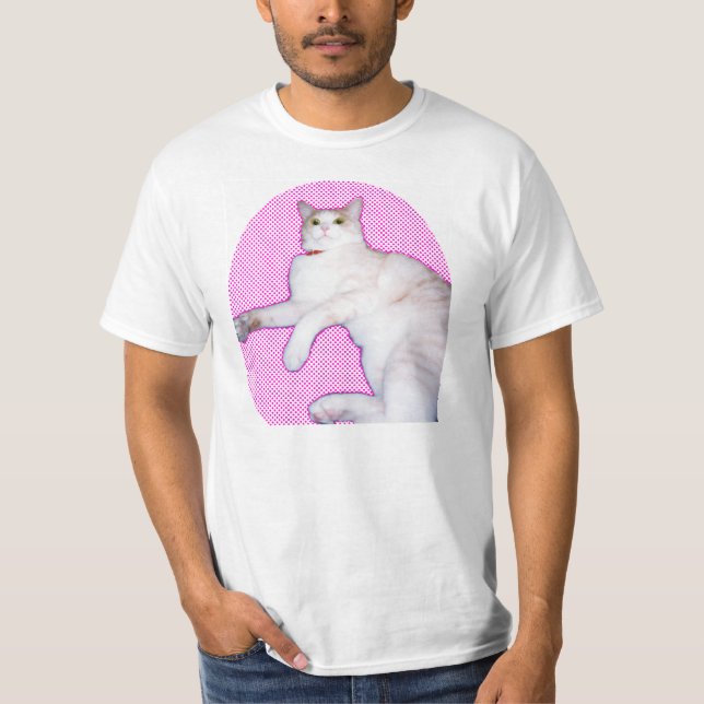 T-shirt 可愛い猫[a cat 'kawaii'] (Devant)