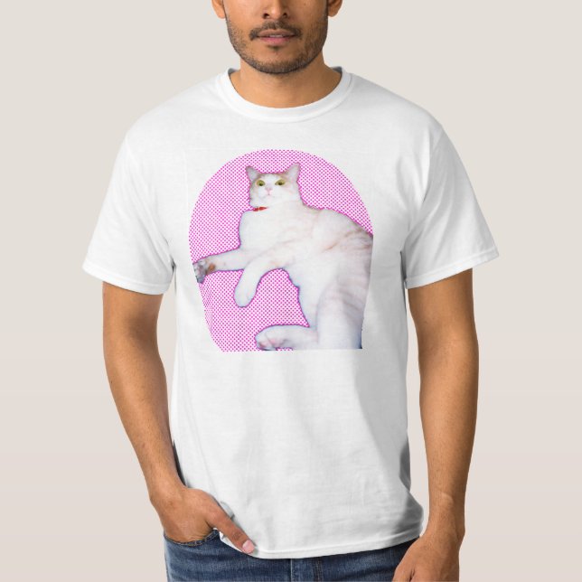 T-shirt 可愛い猫[a cat 'kawaii'] (Devant)