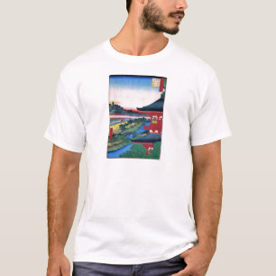 T-shirt 増 上 寺, 重 Temple Rouge, Hiroshige, Ukiyo-e
