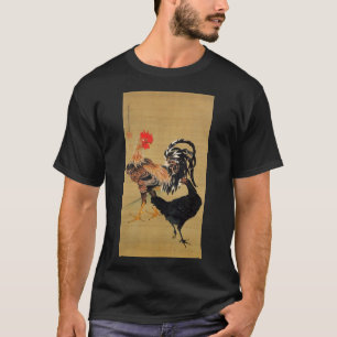 T-shirt 大鶏雌雄図 du 動植綵絵 (7), 伊藤若冲