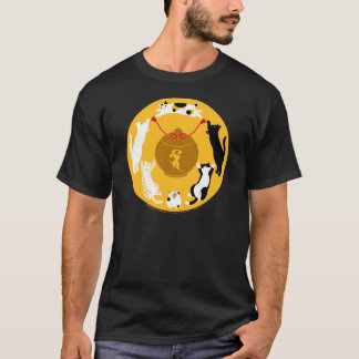 T-SHIRT 御守六猫 Tシャツ ダークカラー