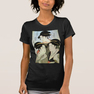 T-shirt 江 戸 の 美 人, 歌 Trois Belles Femmes d'Edo, Utamaro