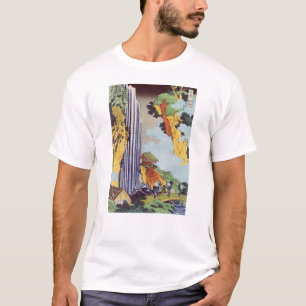 T-shirt 滝, 北 Cascade 斎, Hokusai, Ukiyo-e