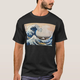 T-shirt 神奈川沖浪裏, grande vague de 北斎, Hokusai