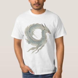 T-shirt 「神蒼龍」Japanese style ink painting T-shirt
