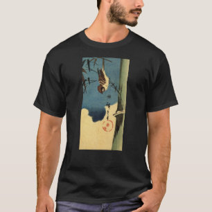 T-shirt 竹 に 雀, 重 Bambou et Bruant, Hiroshige, Ukiyo-e
