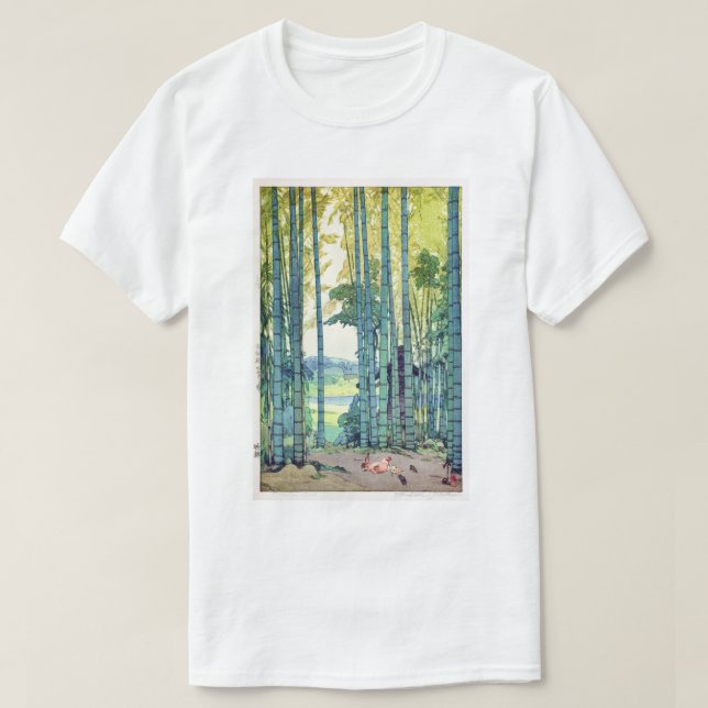 T-shirt 竹 林, Bambou, Hiroshi Yoshida, Bois (Design devant)