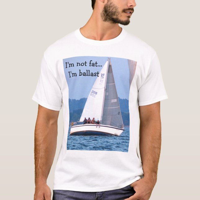 T-shirt 001, je ne suis pas gros… Je suis ballast (Devant)