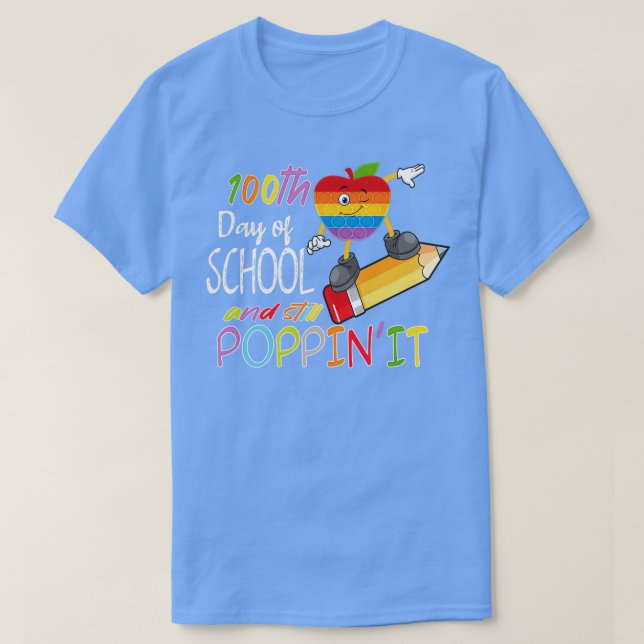 T-shirt 00 Jours D'École Drôle Enfants Cadeau Retour À L'É (Design devant)