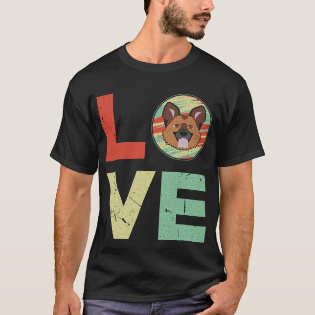T-shirt 015 Allemand Shepherd Love (Devant)
