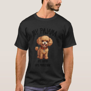 T-shirt 01 Caniche Adorable - Dessin de Chien Drôle pour l
