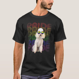 T-shirt 01 Caniche Drapeau LGBT-Q Fierté Gay Lesbienne Chi