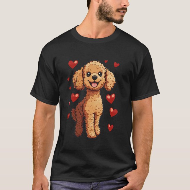 T-shirt 01 Caniche Marron (Devant)